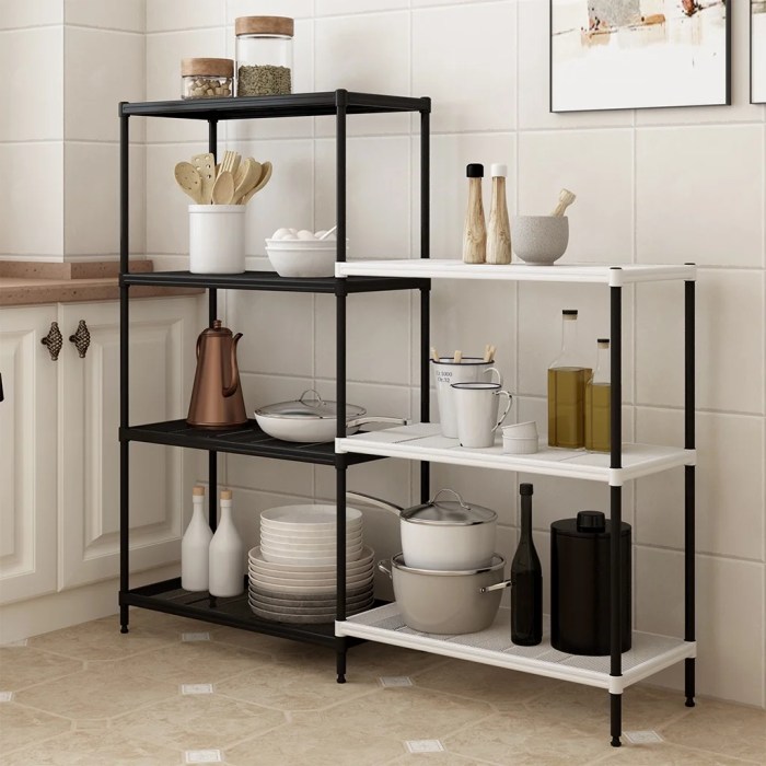 Storage Shelving Units Freestanding Full Assembly Functional Guaranteed Stability with Wood ...